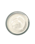 White shoe cream polish in clear jar