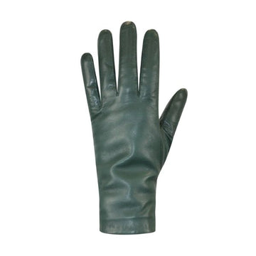 Sleek green leather glove made by Auclair.