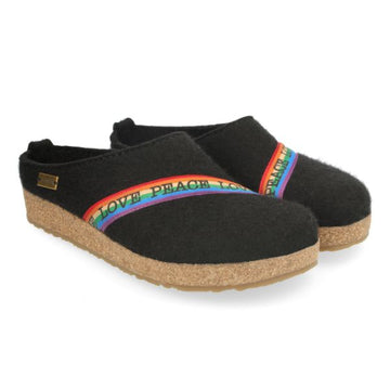 Rainbow Wool Clog