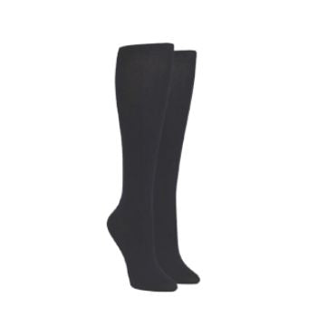 Pair of Knee high black socks.