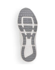 White and grey rubber outsole with R-evolution logo on heel