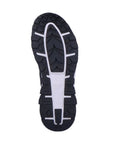 Black and white outsole of Rieker's sneaker boot 