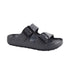 Black Chatham EVA Sandal - Viking Comfort with dual black buckle straps, designed for lightweight, shock-absorbing wear.