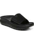 Black slide recovery sandal.