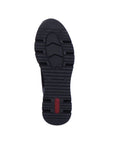 Black outsole with red Rieker logo on heel.